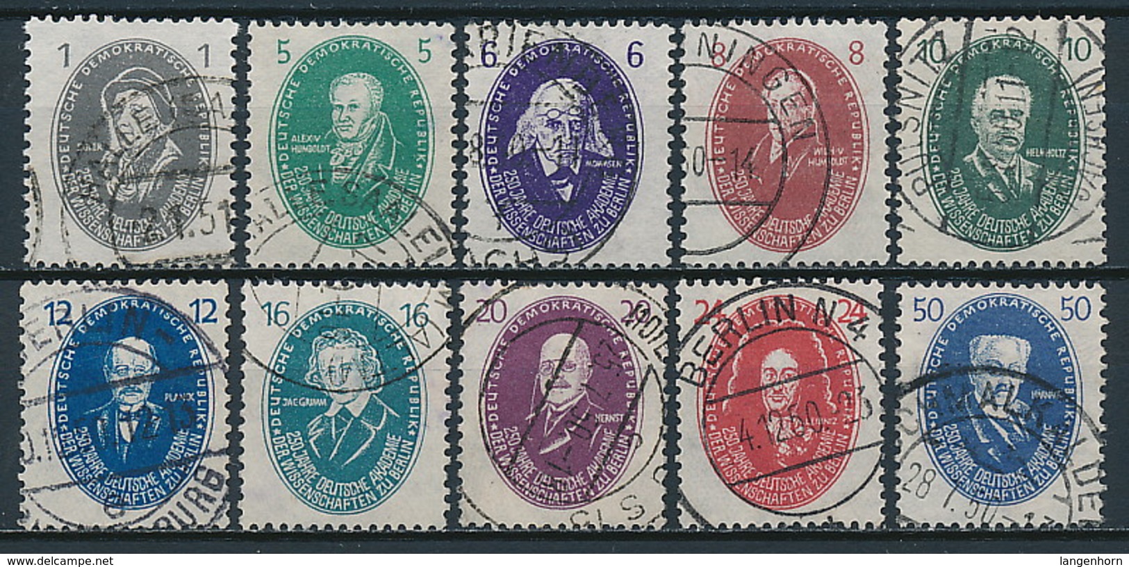 DDR Nr. 261-270 Gestempelt ~ Michel 150,-- Euro - Gebraucht