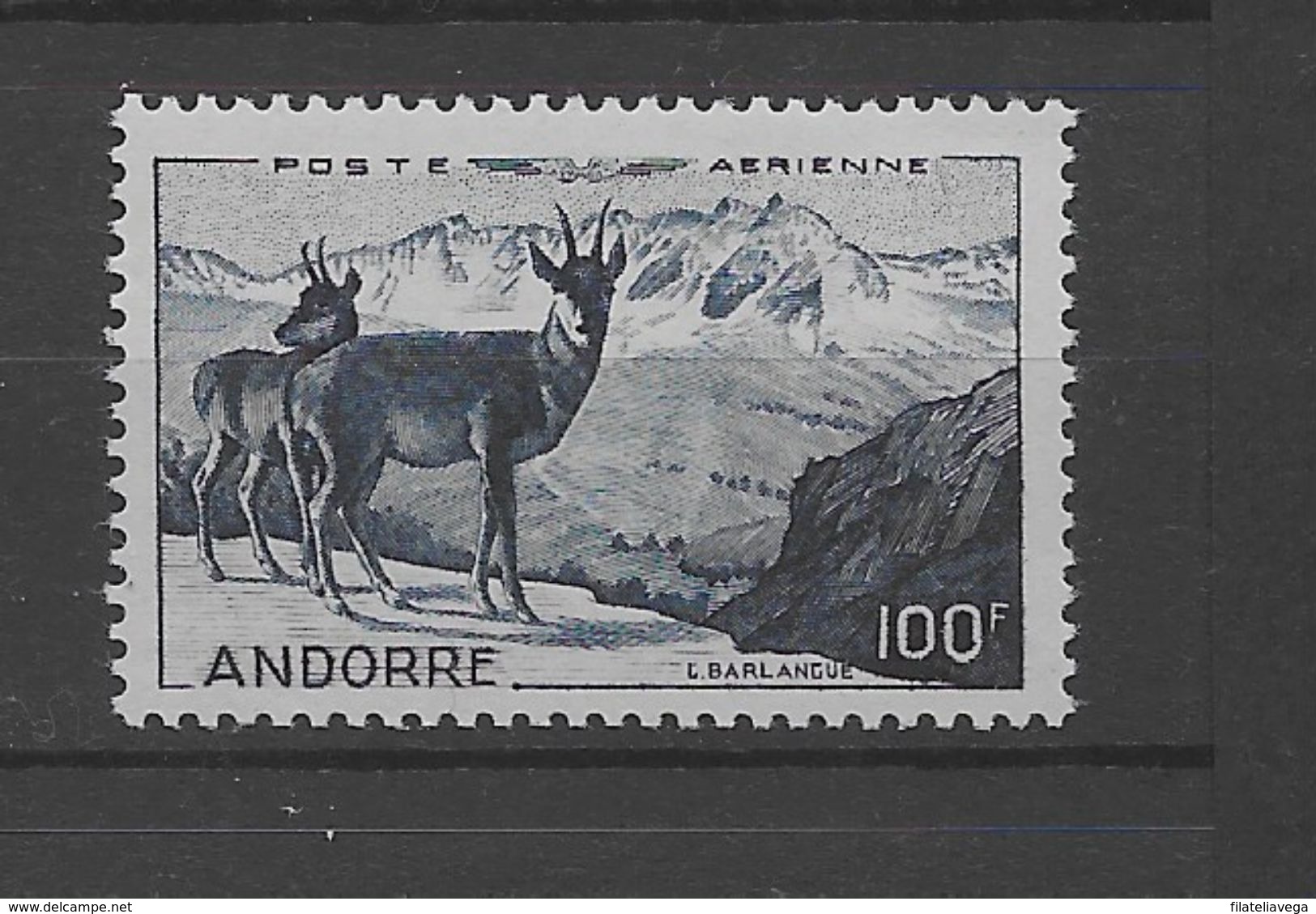 Serie De Andorra Francesa Nº Yvert A-1 ** FAUNA (ANIMALS) - Airmail