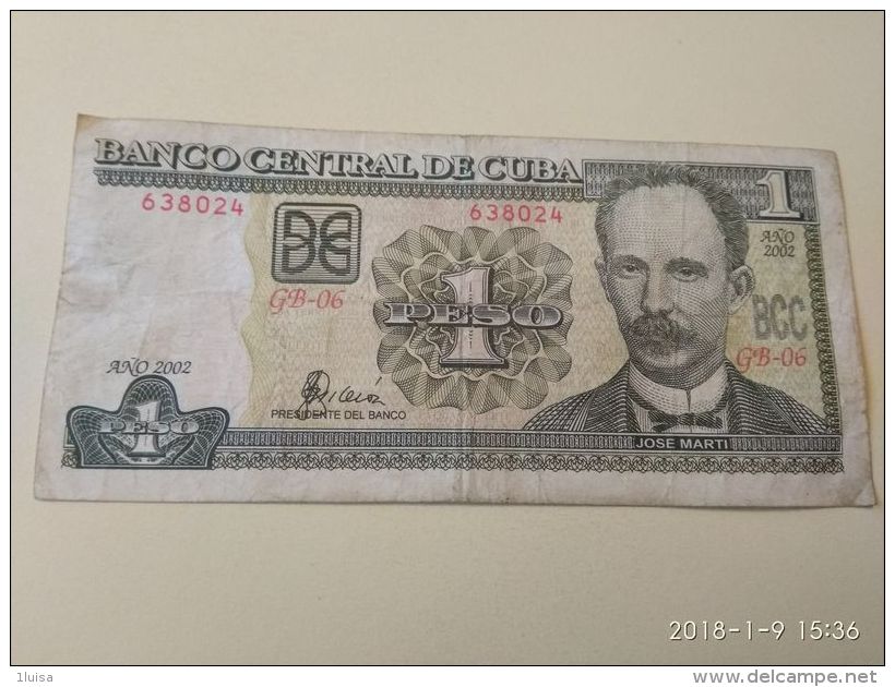 1 Peso 2002 - Cuba