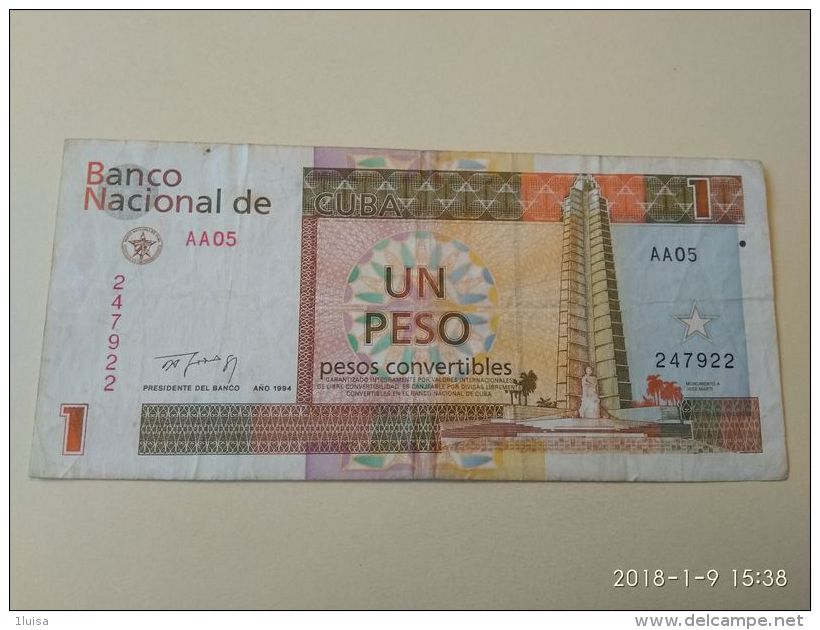 1 Peso 1994 - Cuba