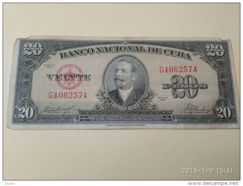 20 Pesos 1968 - Cuba