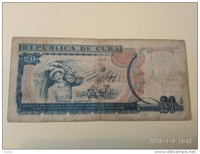20 Pesos 1991 - Cuba