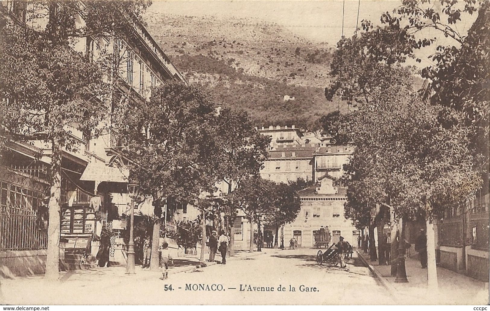 CPA Monaco L'Avenue De La Gare - Other & Unclassified