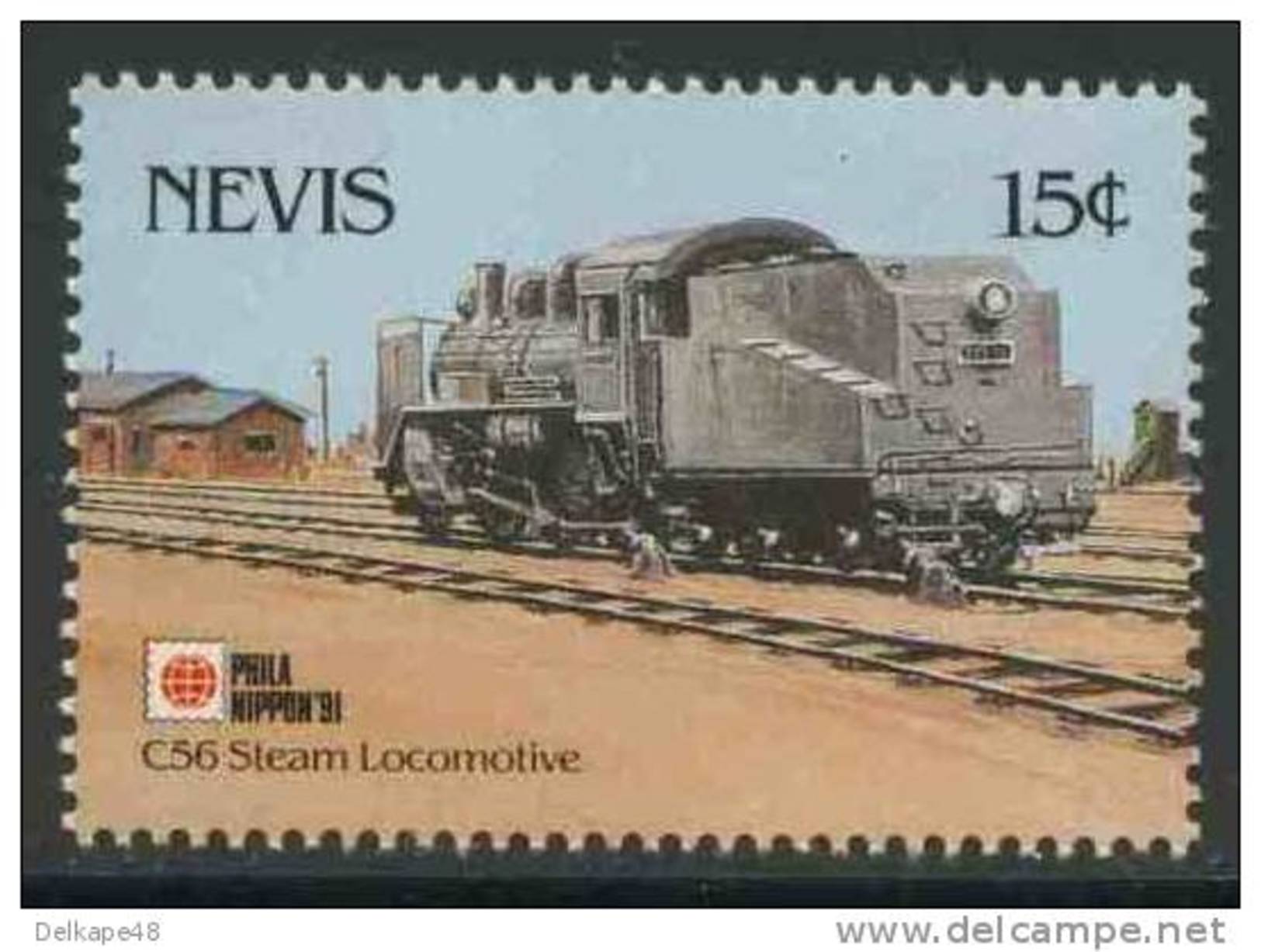 Nevis 1991 Mi 628 ** Class C56 Steam Locomotive – “Phila Nippon ‘91” / C 56-Dampflokomotive - Treinen