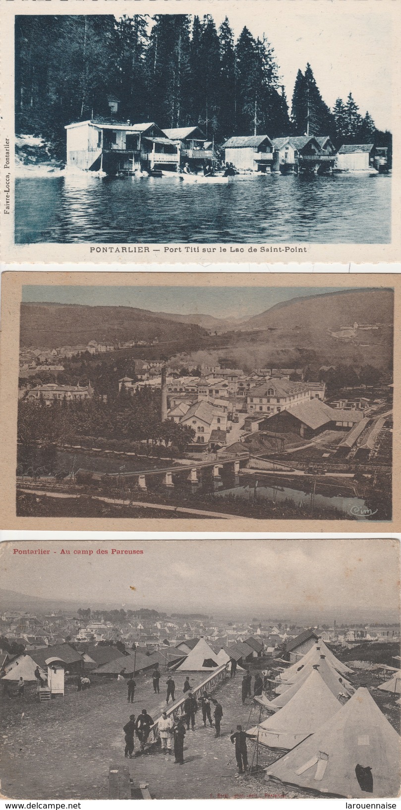 25 - PONTARLIER - Lot de 45 cartes