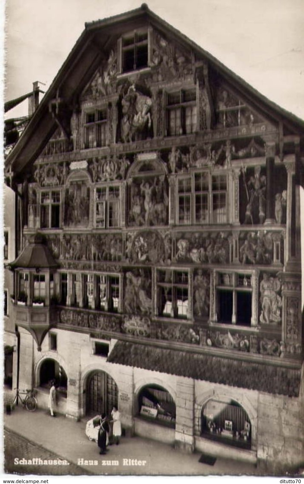 Schaffhausen - Haus Sum Ritter - Formato Piccolo Viaggiata – E 4 - Hausen Am Albis 