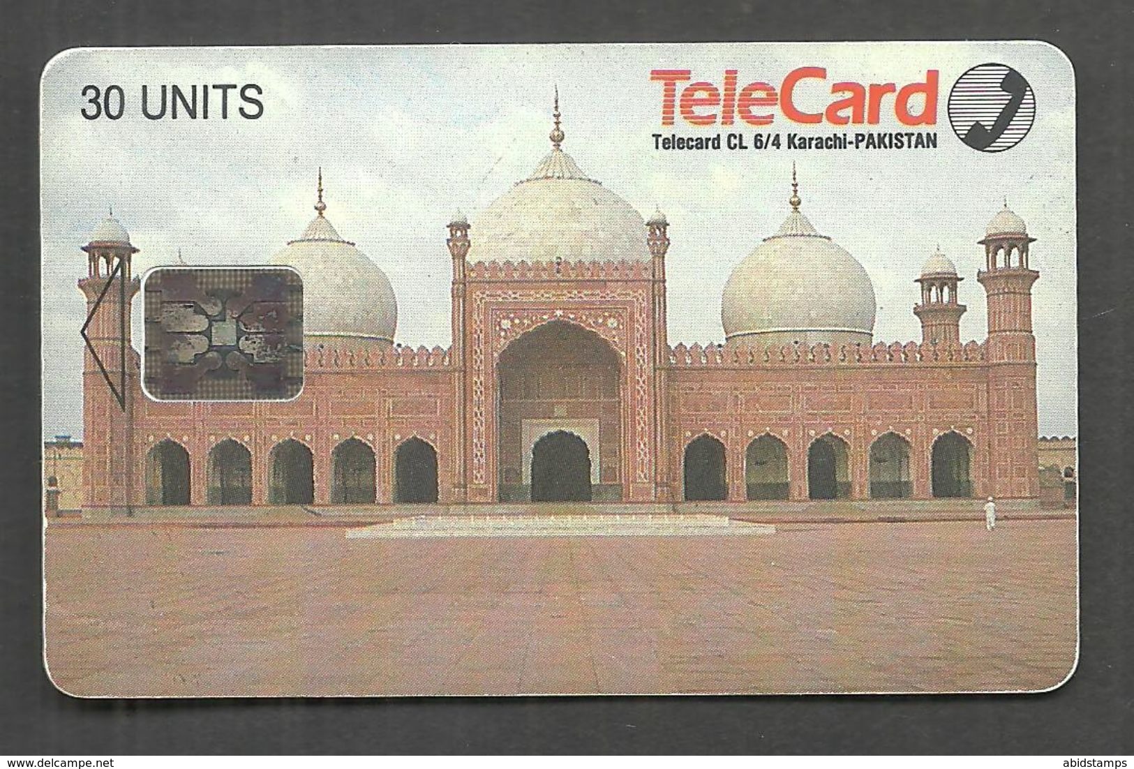 USED CHIP PHONECARD PAKISTAN BADSHAHI MOSQUE LAHORE - Pakistan