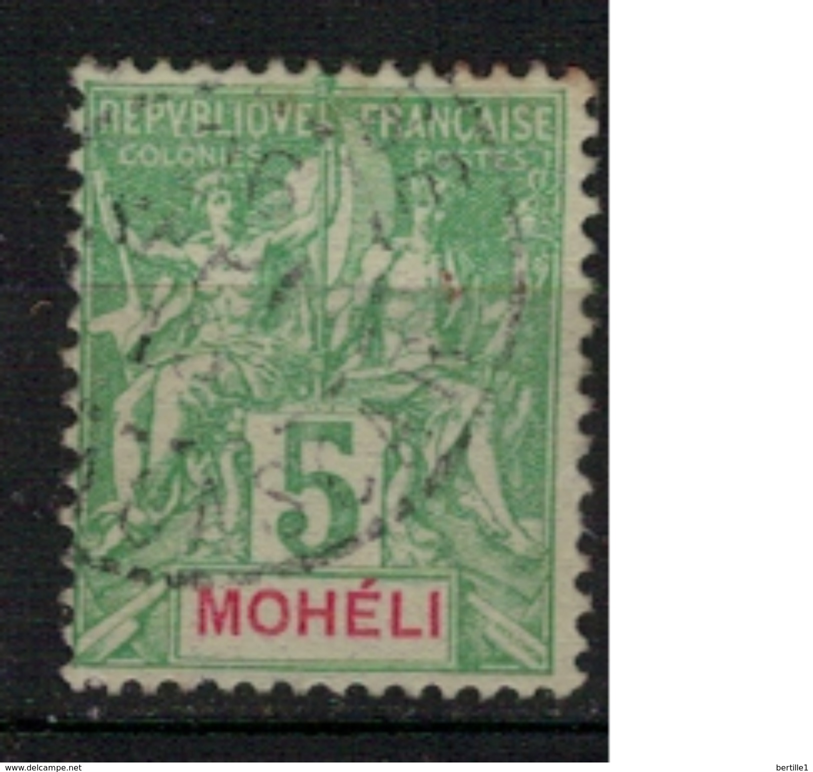 MOHELI       N°  YVERT      4            OBLITERE       ( O   2/37  ) - Oblitérés