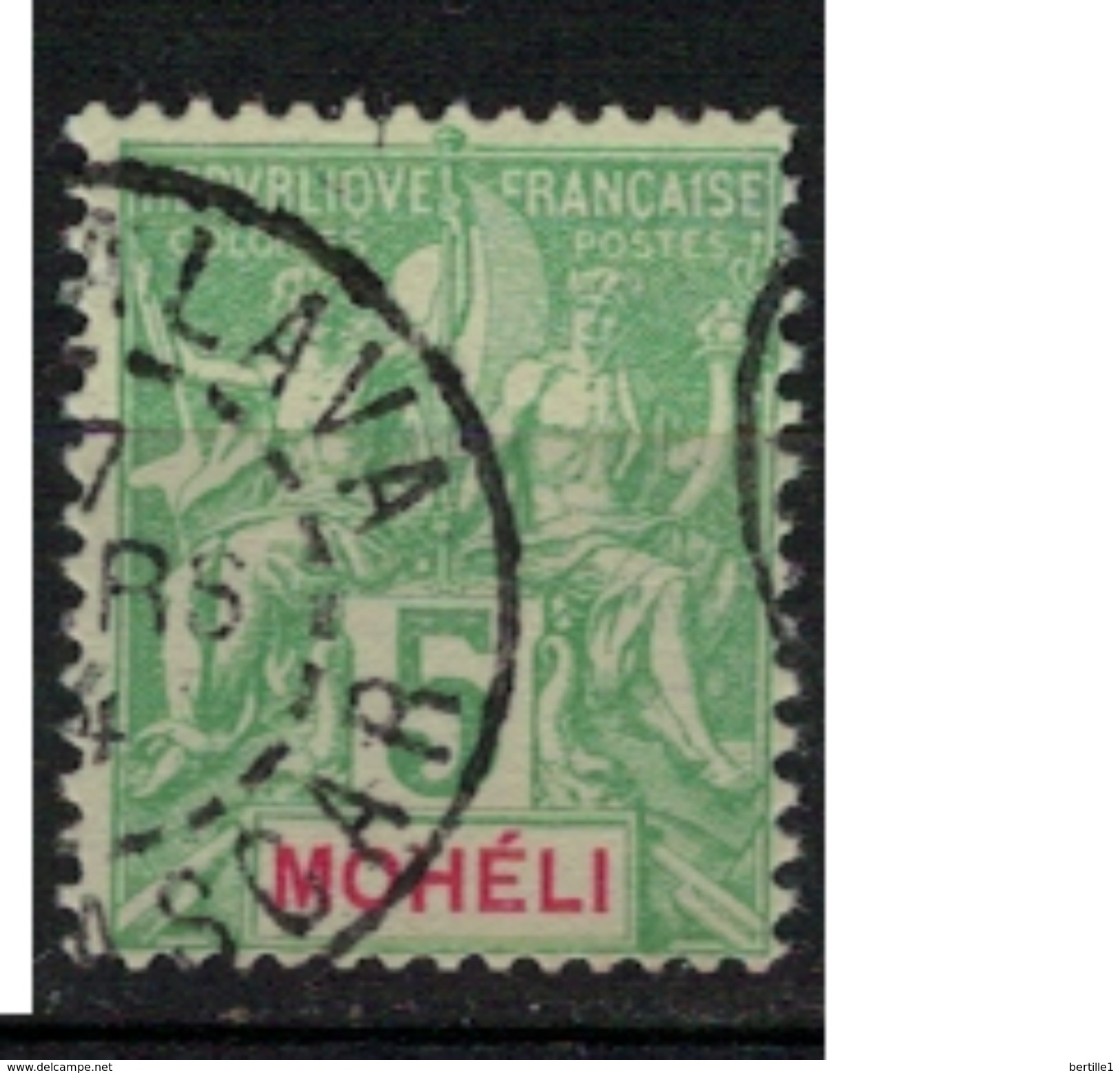 MOHELI       N°  YVERT      4      ( 2 )       OBLITERE       ( O   2/37  ) - Used Stamps