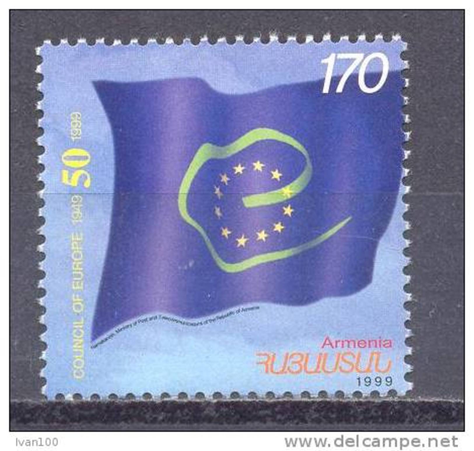 1999. Armenia, Council Of Europe, 1v,  Mint/** - Armenia
