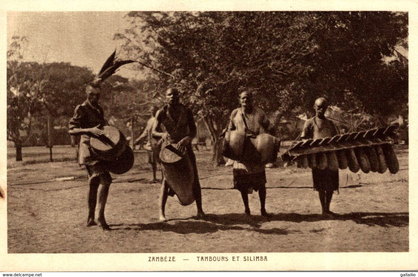 ZAMBEZE TAMBOURS ET SILIMBA - Zambie