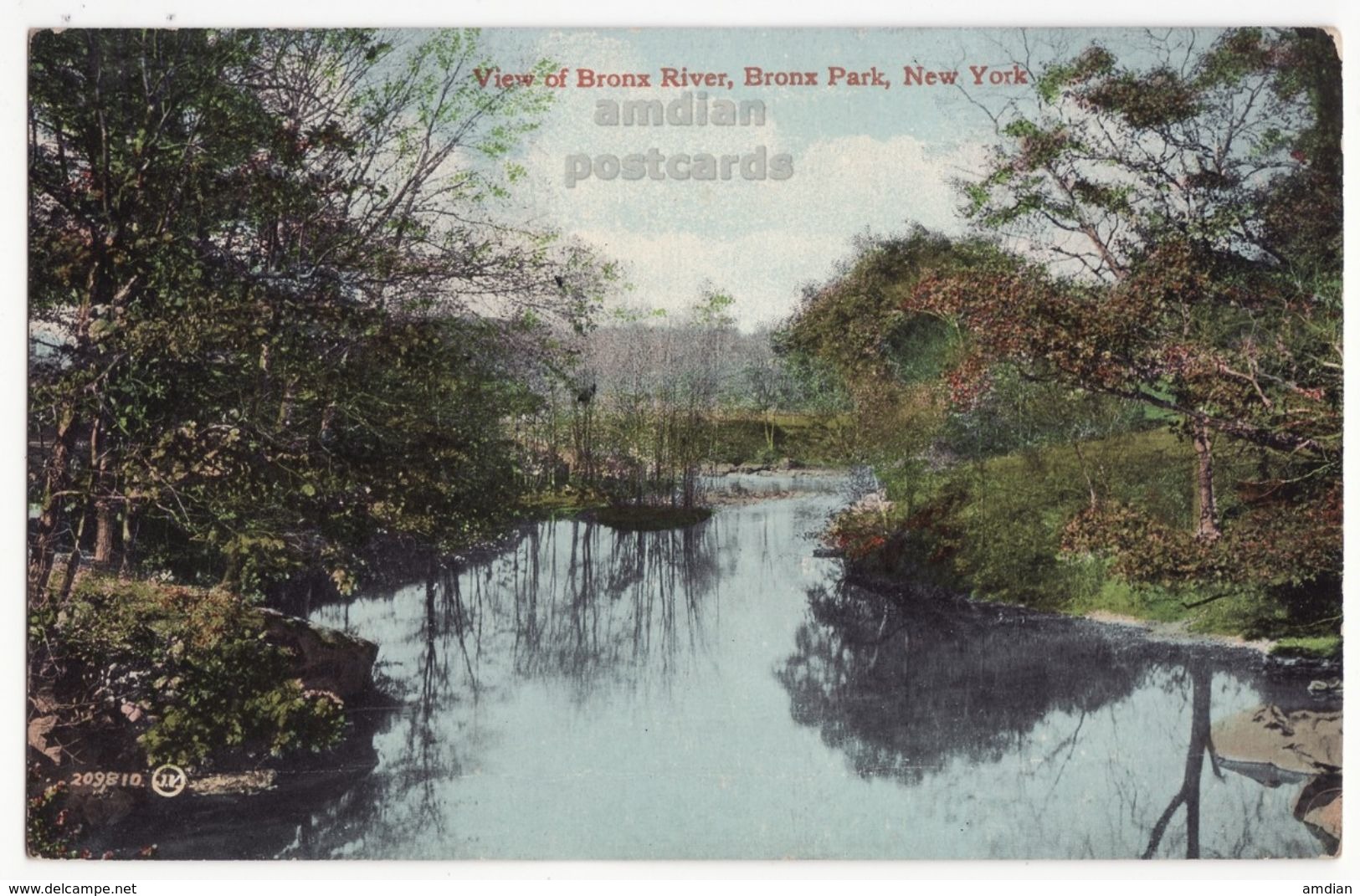 USA, New York City NY, View Of Bronx River, Bronx Park, Antique C1900s Unused Vintage Postcard M8977 - Bronx