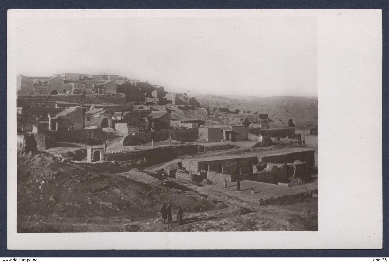 construction d'une ligne de chemin de fer en chine vers 1910. lot de 17 photos cartespostales.