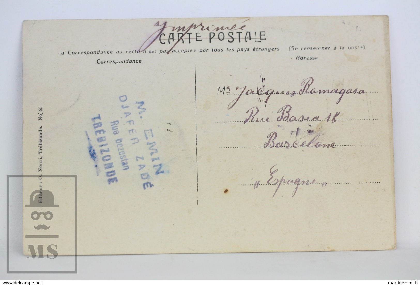Old Postcard Turkey - Salut De Trebizonde - Quartier De Baté-itchi - Posted 1910 - Turquia