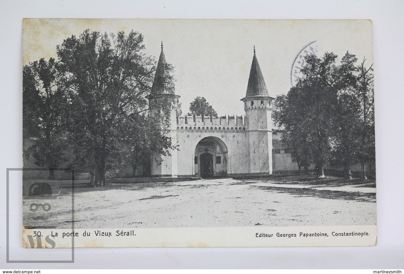 Old Postcard Turkey - Constantinople - La Porte Du Vieux Serail - Posted 1910 - Turquia