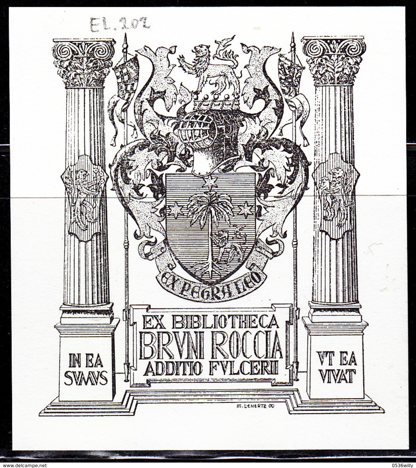L-Luxemburg, Exlibris Für Bruni Roccia (EL.202) - Exlibris