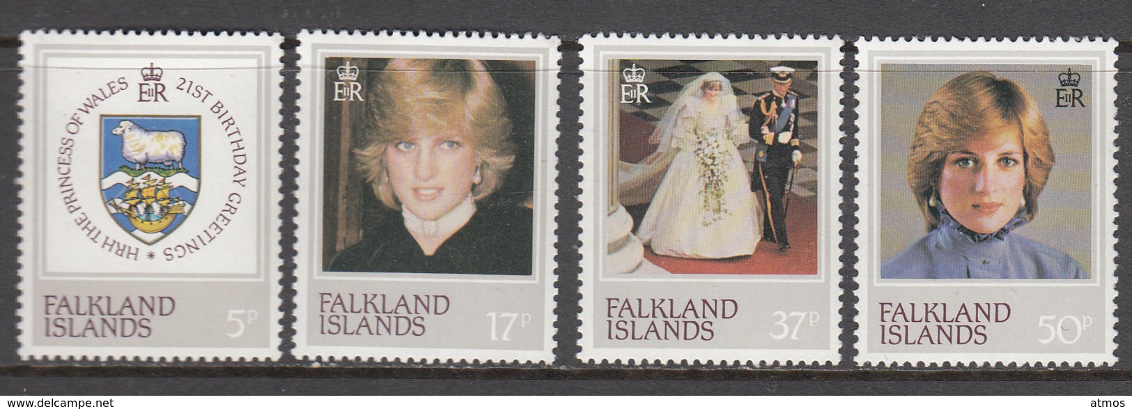 Falkland Island MNH Michel Nr 346/49 From 1982 / Catw 4.00 EUR - Falkland Islands