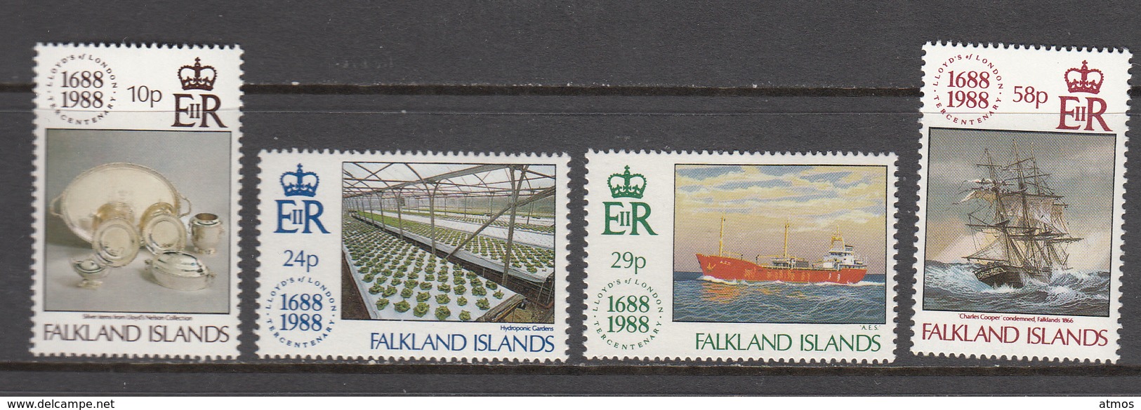 Falkland Island MNH Michel Nr 484/87 From 1988 / Catw 7.50 EUR - Falkland