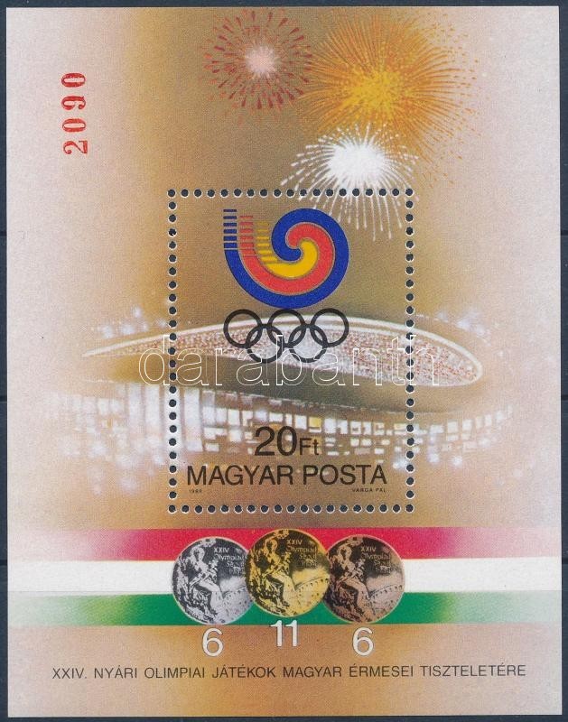 ** 1988 Olimpiai érmesek AJÁNDÉK Blokk (15.000) - Sonstige & Ohne Zuordnung