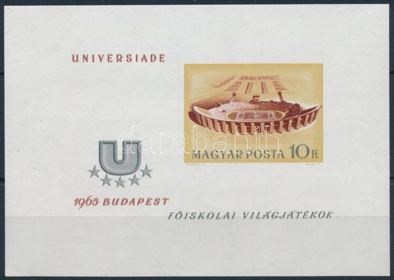 ** 1965 Universiade Vágott Blokk (4.000) - Sonstige & Ohne Zuordnung