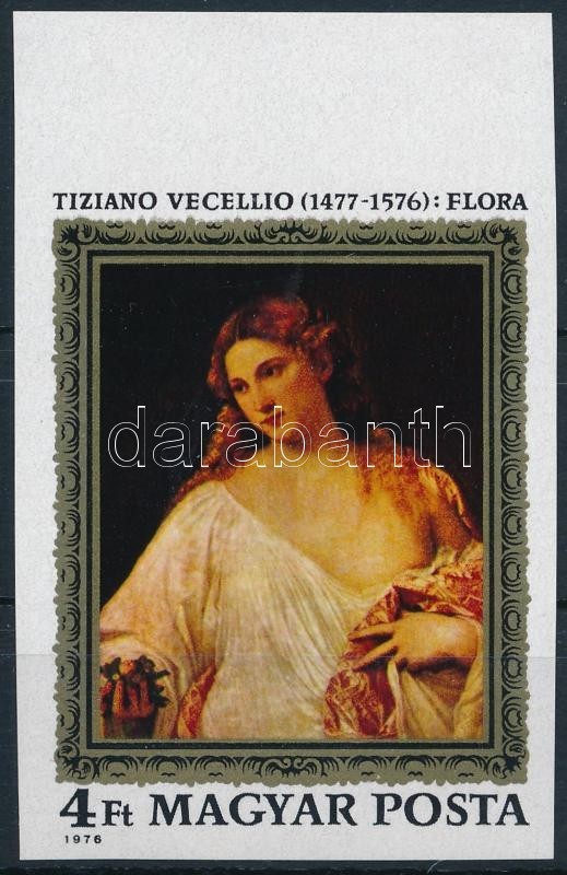 ** 1976 Tiziano ívszéli Vágott Bélyeg (3.000) - Sonstige & Ohne Zuordnung