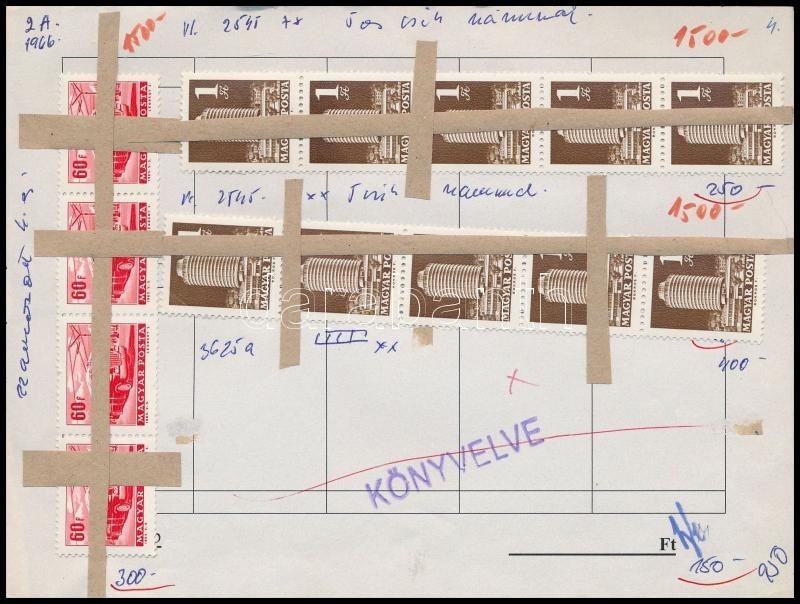 ** O Főleg Postatiszta Magyar Blokkok A 60-as évekből + Néhány Modern, Automata Csíkok, Kevés Sor és önálló érték Maradv - Sonstige & Ohne Zuordnung