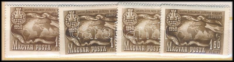 ** 1950 Sakk (I.) 4 Db Sor (10.000) - Altri & Non Classificati