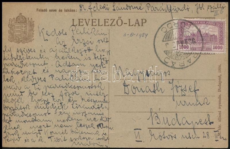 1924 - Sonstige & Ohne Zuordnung