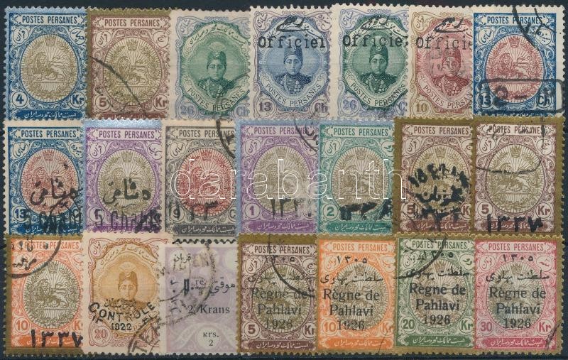 O Irán 1909-1926 21 Klf Bélyeg (Mi EUR 170,-) - Sonstige & Ohne Zuordnung