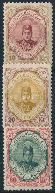 * Irán 1911 Sor Utolsó 3 értéke Garancia Nélkül / No Guarantee (Mi EUR 305,-) - Other & Unclassified