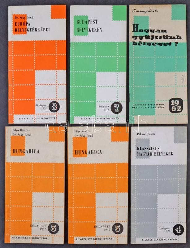 Filatelista Kiskönyvtár 6 Db Kiadás (1962-1975) - Sonstige & Ohne Zuordnung