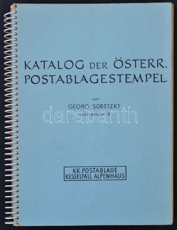 Sobetzky: Katalog Der Österr. Postablagestempel - Sonstige & Ohne Zuordnung