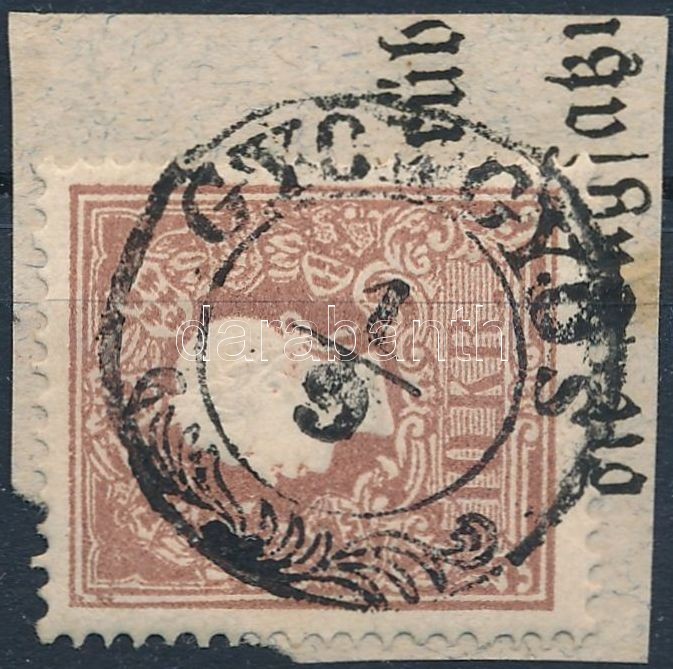1858 10kr II. Centrált ,,GYÖNGYÖS' Certificate: Babor - Sonstige & Ohne Zuordnung