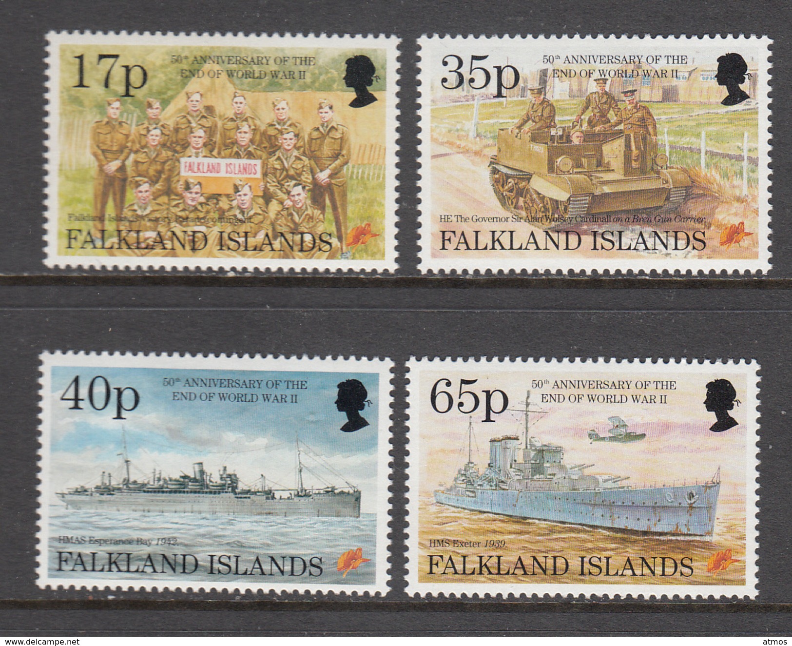 Falkland Island MNH Michel Nr 644/47 From 1995 / Catw 14.00 EUR - Falklandeilanden