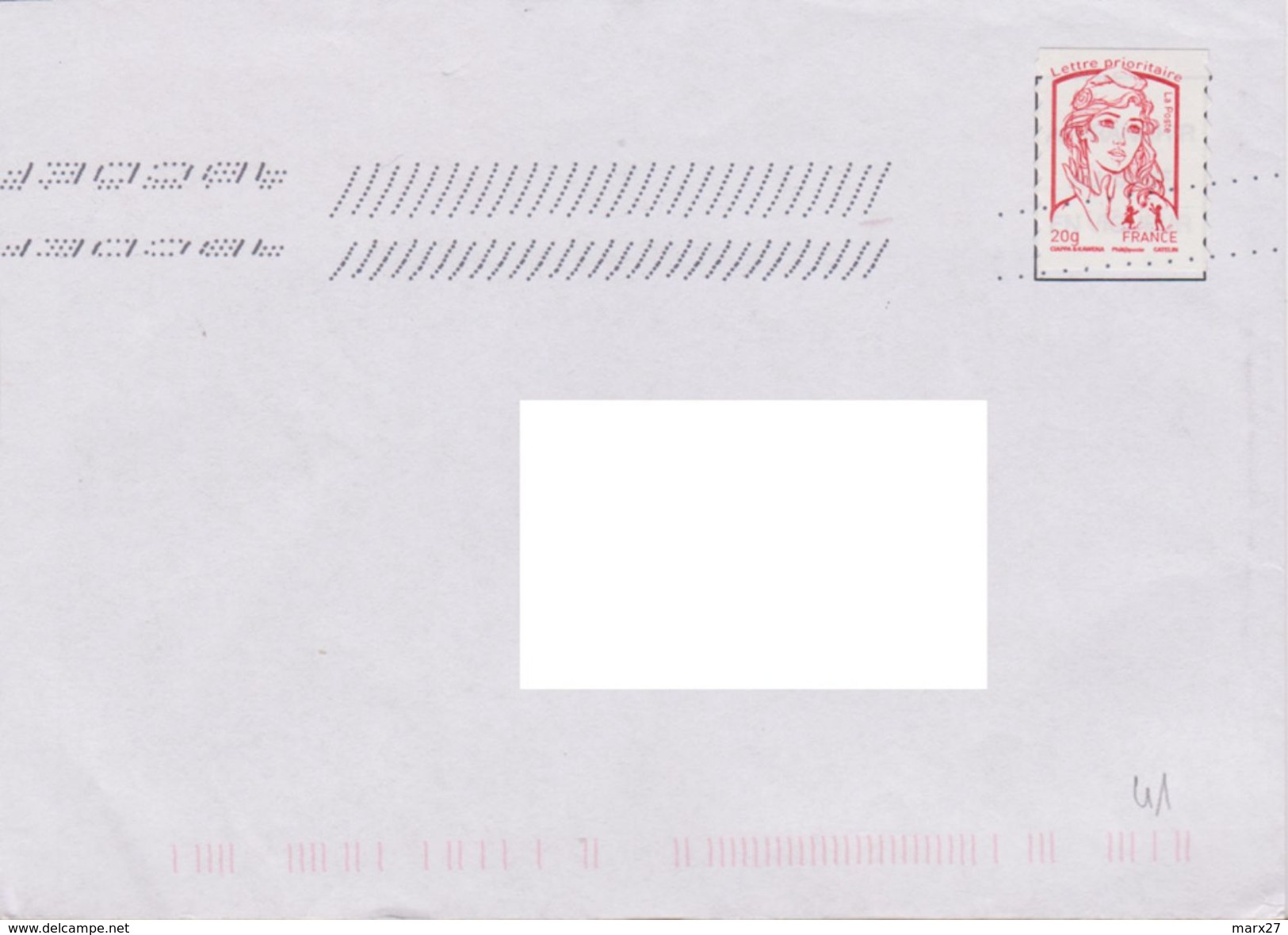 Toshiba En Dysfonctionnement Lettres ABCDEF Et Lignes Slash - Mechanical Postmarks (Other)