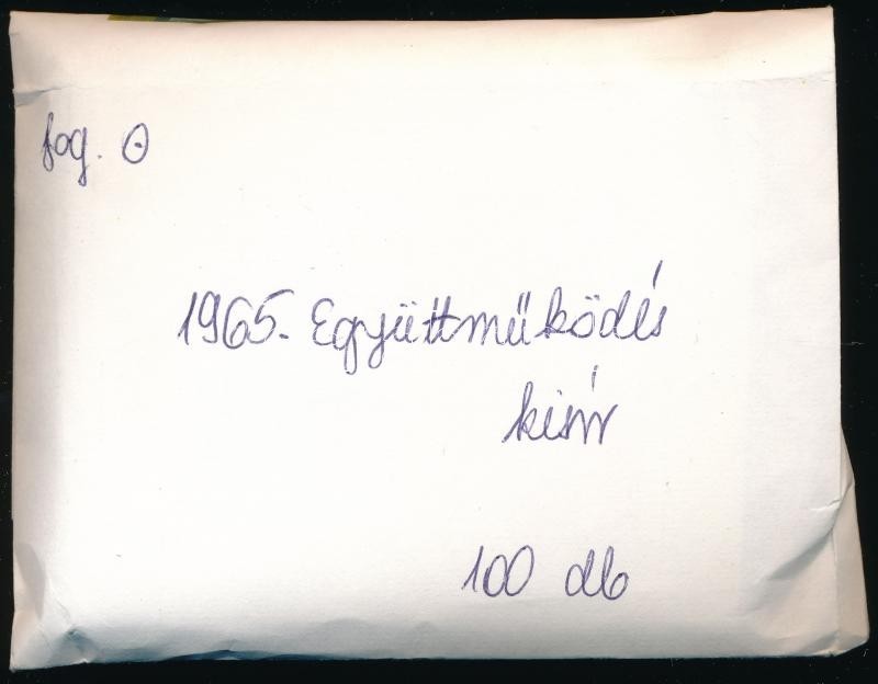 O 1965 100 Db Együttműködés Blokk Eredeti Postai Csomagolásban (30.000) - Sonstige & Ohne Zuordnung