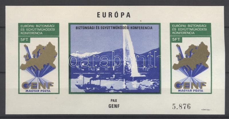 ** 1974 Európai Biztonsági és Együttműködési Konferencia - Genf Vágott Blokk / Michel Block 103 Imperforate - Sonstige & Ohne Zuordnung