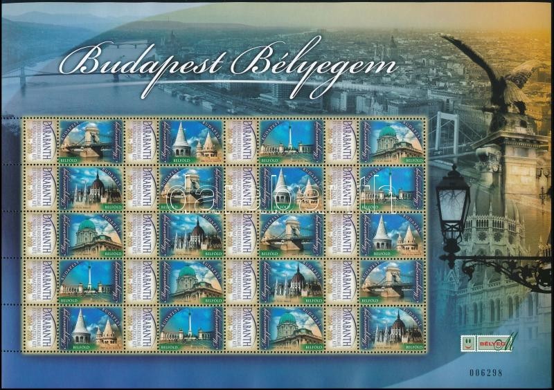 ** 2007 Budapest Bélyegem 2009-ben Készült Megszemélyesített Változat Teljes Számozott ívben, 50 ív Készült! (9.000) - Sonstige & Ohne Zuordnung