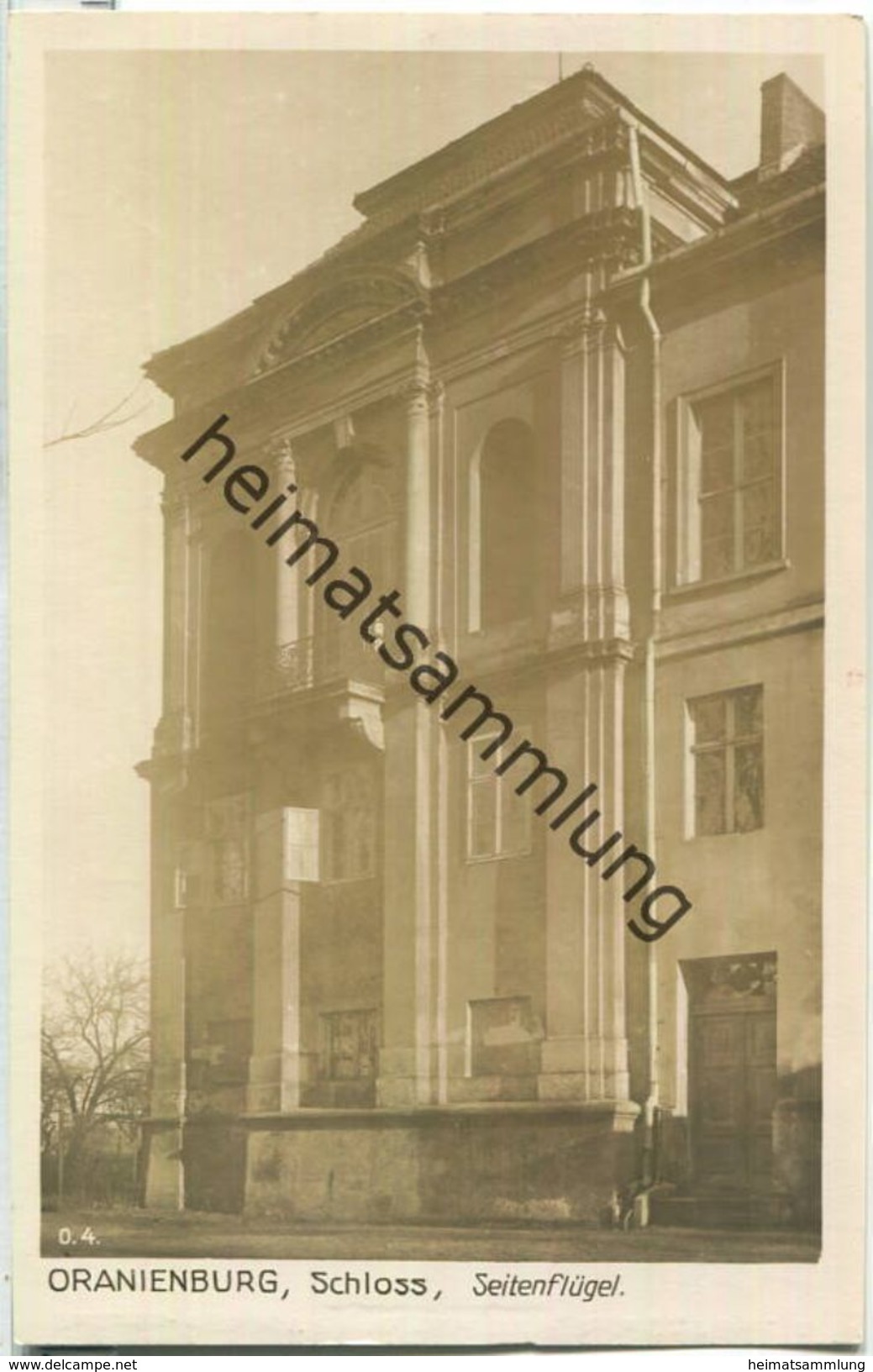 Oranienburg - Schloss Seitenflügel - Foto-Ansichtskarte - Verlag Ludwig Walter Berlin - Oranienburg