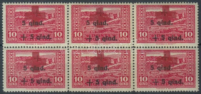 ** 1924 Vöröskereszt (II) 10Q 6-os Tömb Mi 101 - Sonstige & Ohne Zuordnung