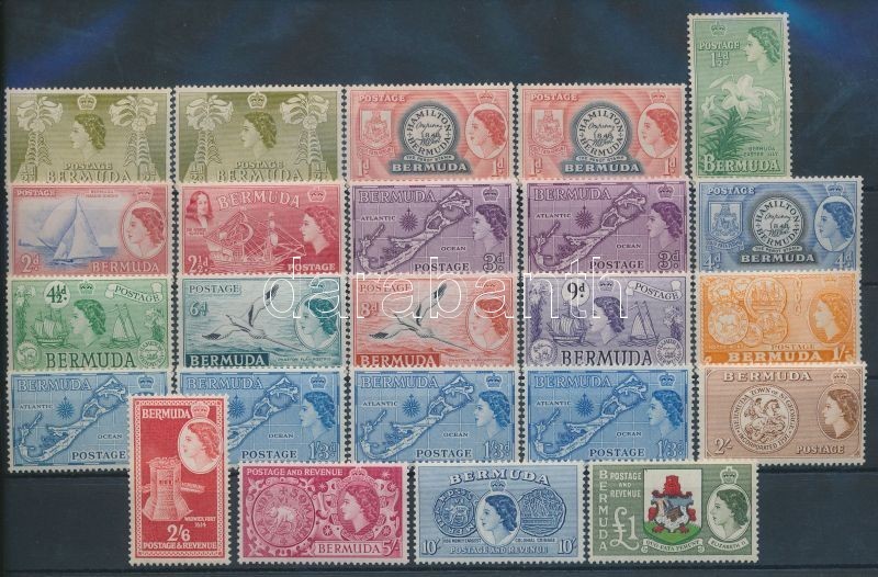 ** * 1953/1957 Forgalmi 2 Sor + Színváltozatok Mi 130-147 + 153-154 (Mi 130 Egyik Falcos) / Definitives With Colour Vari - Sonstige & Ohne Zuordnung