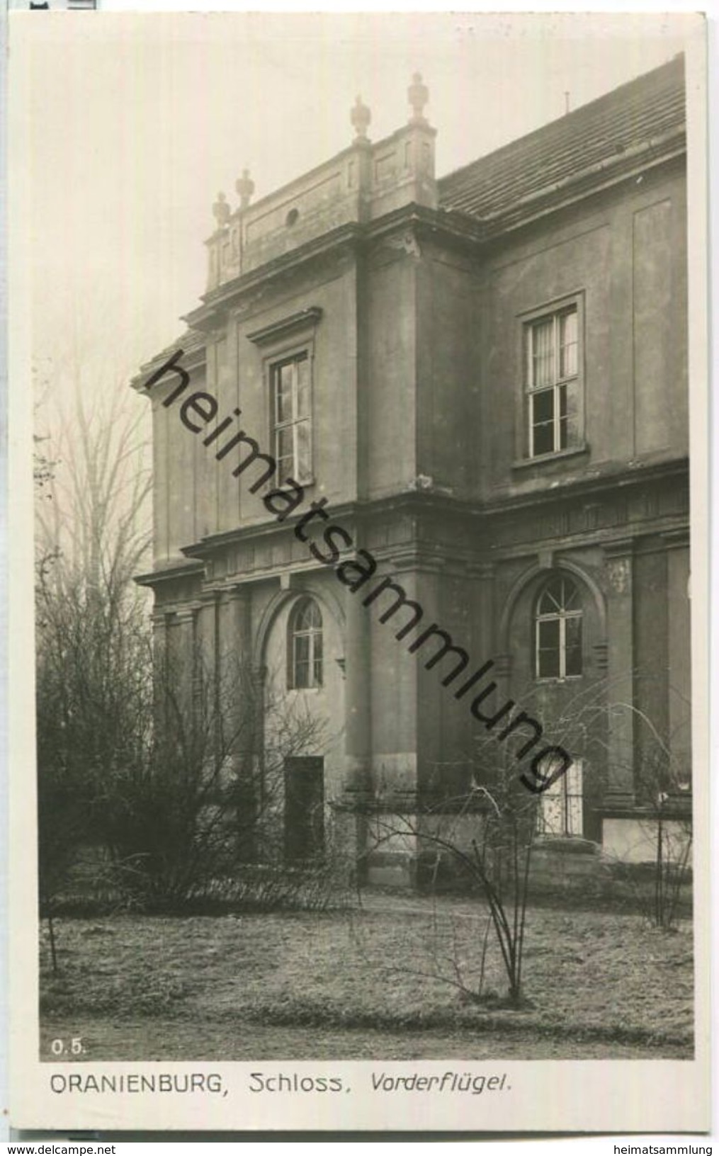 Oranienburg - Schloss Vorderflügel - Foto-Ansichtskarte - Verlag Ludwig Walter Berlin - Oranienburg