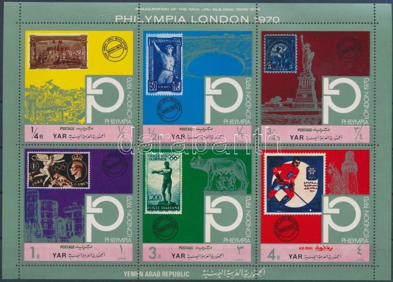 ** 1970 Filatéliai Kiállítás 'Philympia London' Kisív Mi 1209-1214 - Sonstige & Ohne Zuordnung