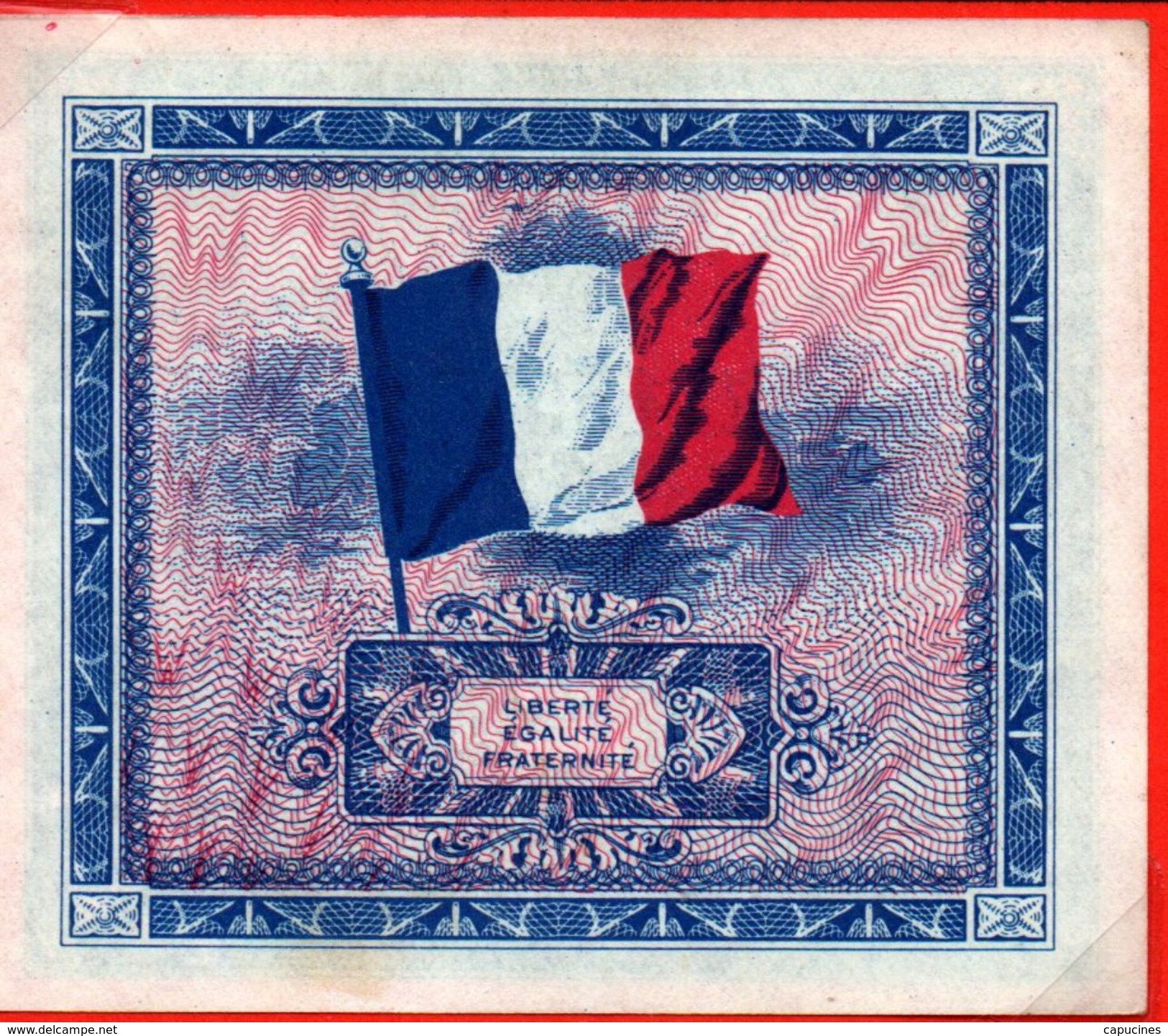 2 F "Verso DRAPEAU" - Type 1944) - (SPL) - 1945 Verso Francia