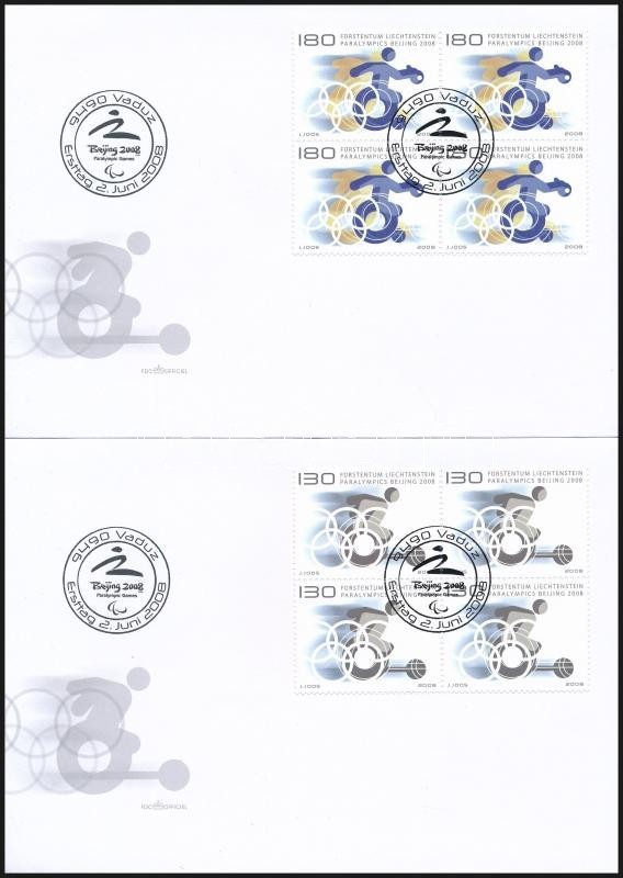 2001-2008 10 Klf FDC Négyestömbökkel (~Mi EUR 104,-) - Sonstige & Ohne Zuordnung