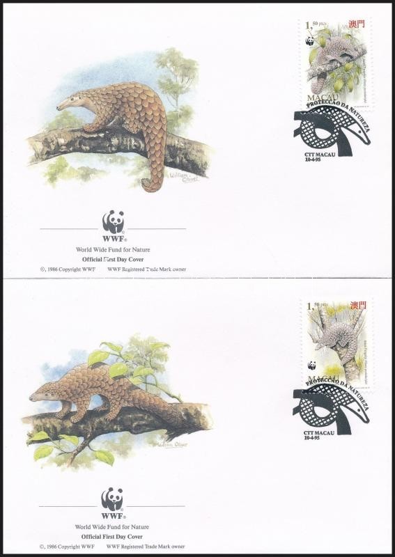 ** 1994 WWF: Tobzoska Sor Mi 795-798 4 Db FDC-n - Sonstige & Ohne Zuordnung