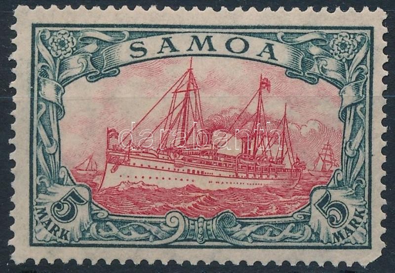 ** Samoa 1915 Császári Jacht Sor Záróértéke Mi 23 II B (sarokfog Hiba / Corner Missing) - Sonstige & Ohne Zuordnung