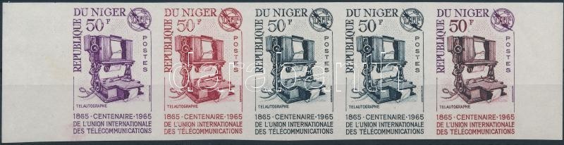 ** 1965 A Nemzetközi Telekommunikációs Unió Színpróba Vágott ötöscsík Mi 101 - Sonstige & Ohne Zuordnung