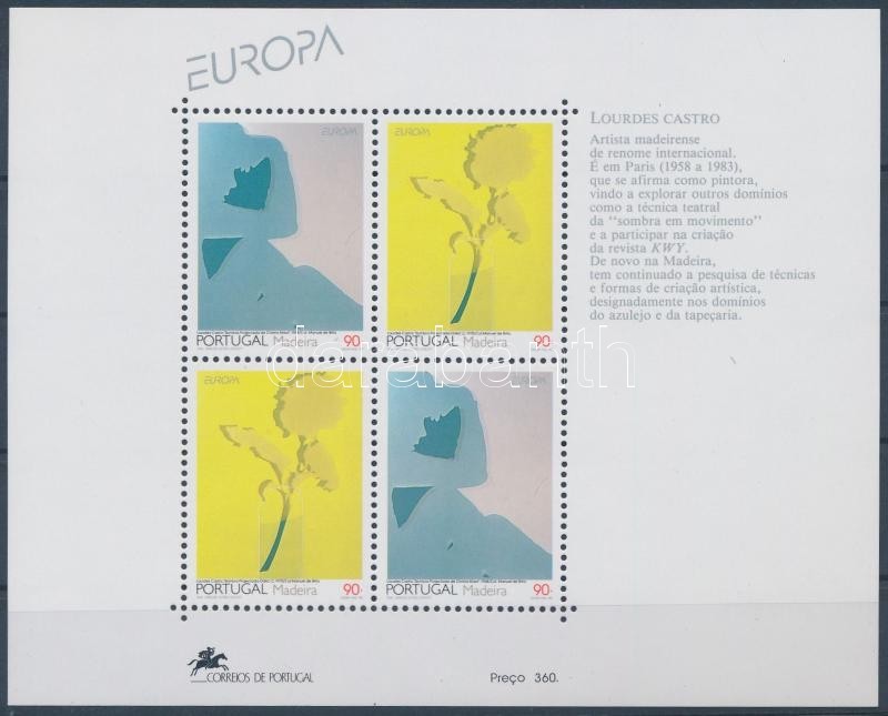 ** 1993 Europa CEPT:Kortárs Művészet Blokk Mi 13 - Sonstige & Ohne Zuordnung