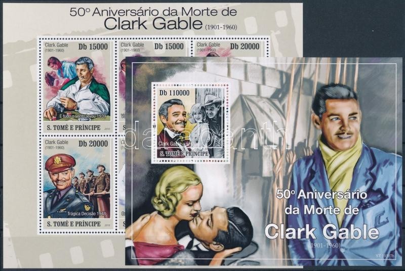 ** 2010 Clark Gable Kisív Mi 4501-4506 + Blokk Mi 774 - Sonstige & Ohne Zuordnung